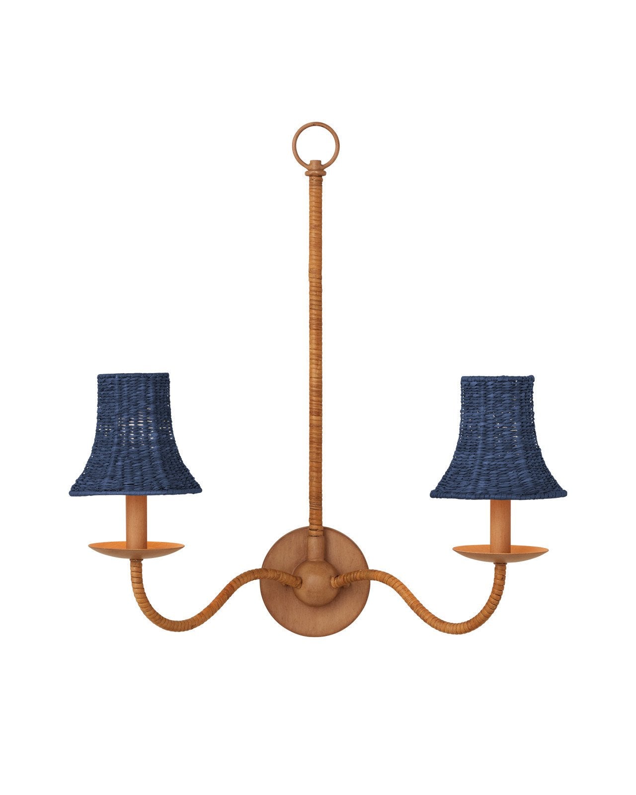 Bell Indigo Chandelier Shade